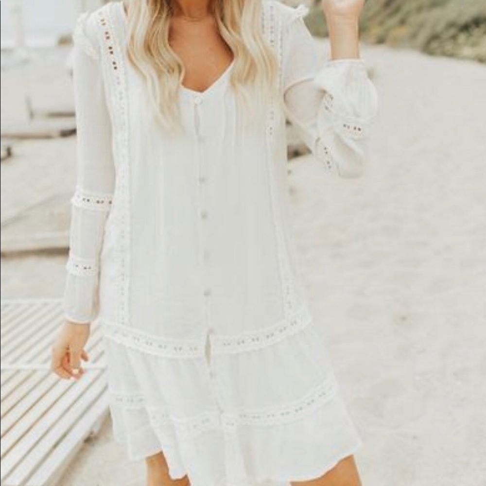 NEW Carley Jean Los Angeles Lacey Boho Dress